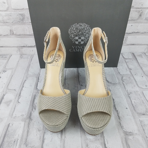 VINCE CAMUTO "Tatchen" Platform Wedge Sandals - Picture 3 of 12